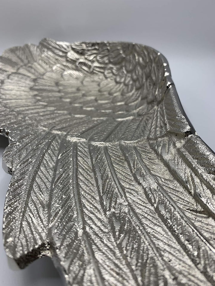 Flügel Schale Silber ca 53cm 1 Stück Alu Silber Trend im Stil