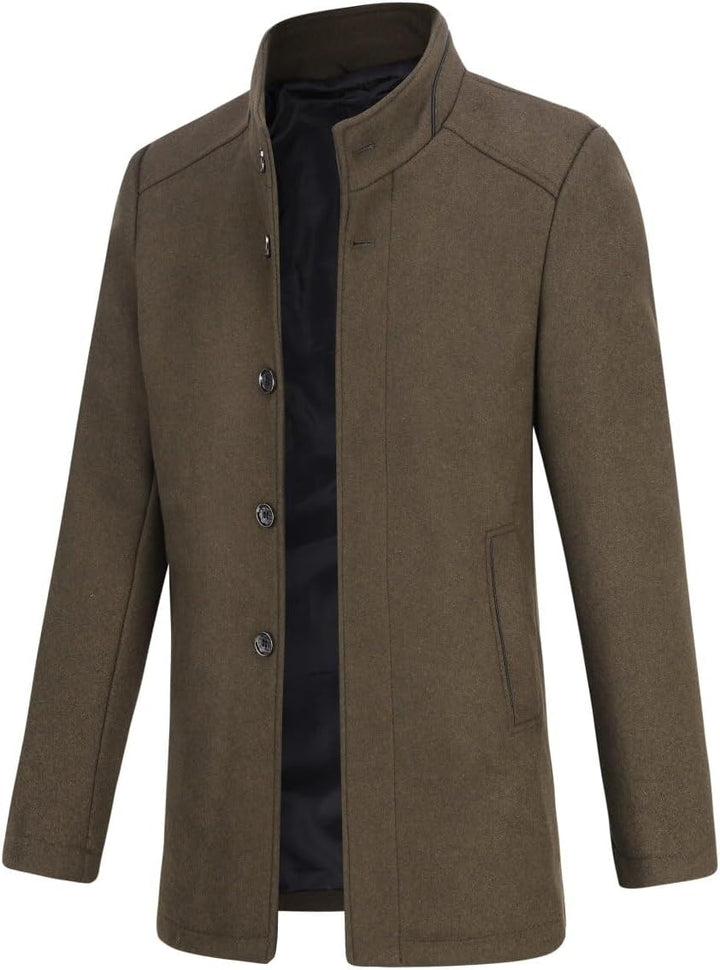 YOUTHUP Herren Wolle Mantel mit Steppweste Regular Fit Winter Wollmantel Outdoor Business Übergangsm