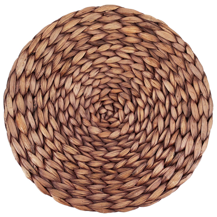Decorasian Platzset aus Seegras - Wasserhyazinthe, 12er Set Tischset abwischbar 35cm Tischuntersetze