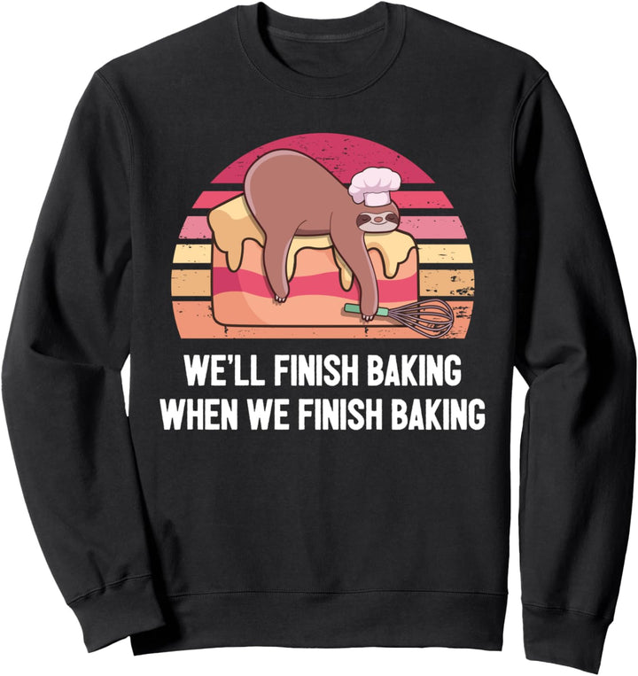 Konditor Bäcker Pâtissier Backen I Entspanntes Faultier Sweatshirt