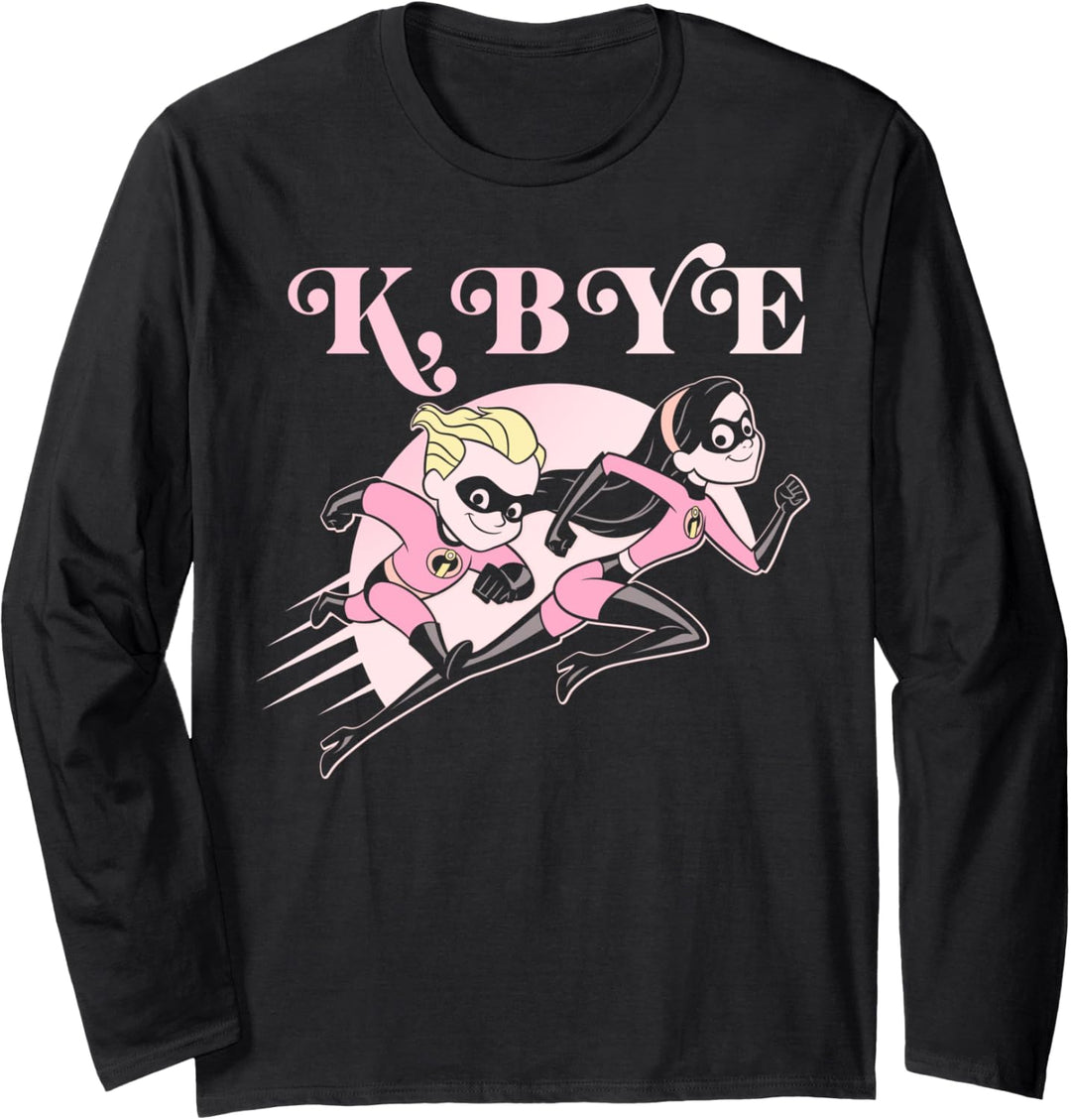 Disney Pixar Incredibles Sibling Running Poster Langarmshirt