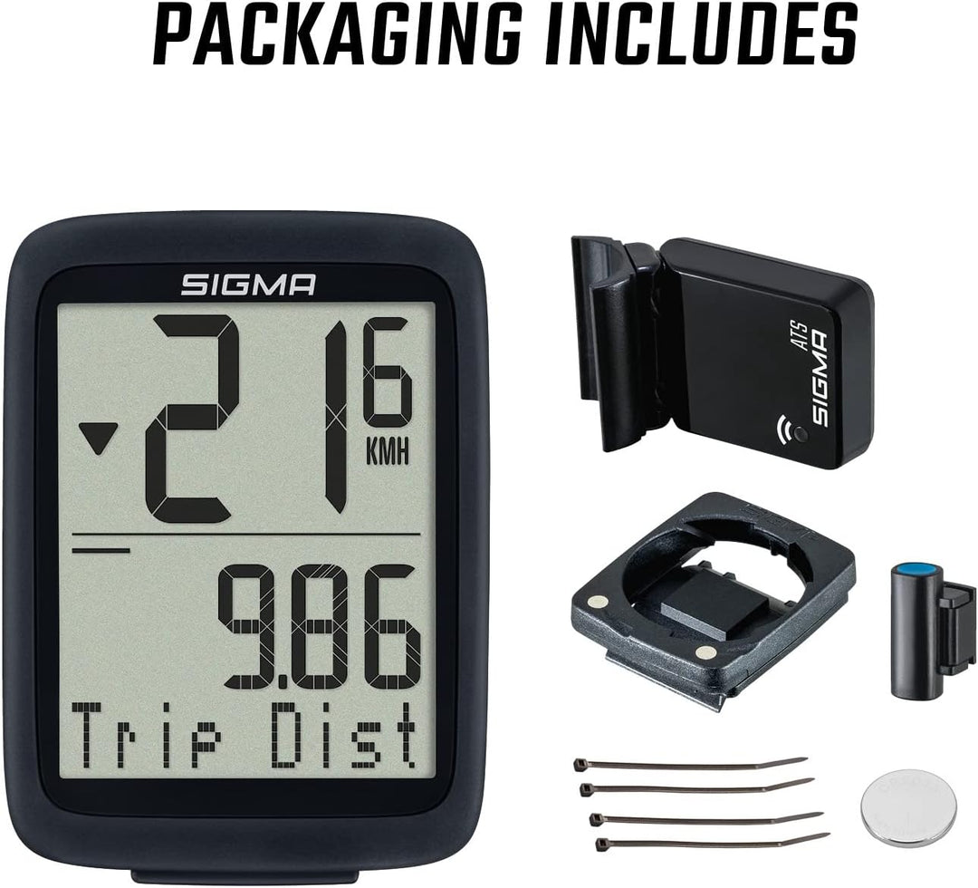 SIGMA SPORT BC 8.0 | Fahrradcomputer mit zahlreichen Funktionen | hochwertiger Bike Computer | leich