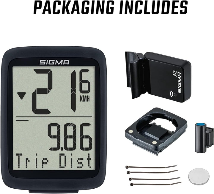SIGMA SPORT BC 8.0 | Fahrradcomputer mit zahlreichen Funktionen | hochwertiger Bike Computer | leich