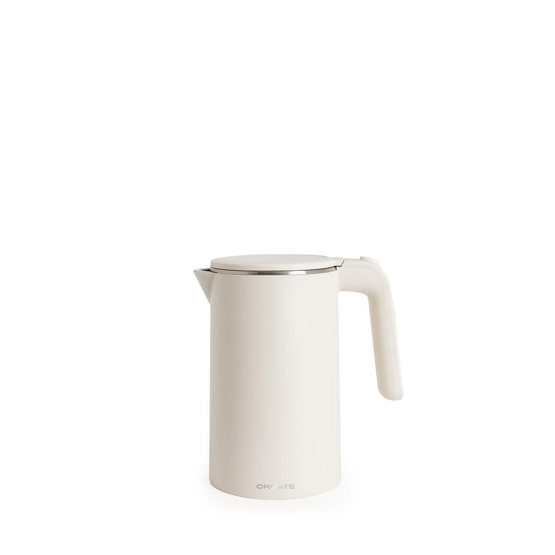CREATE/KETTLE STUDIO PRO/Elektrischer Wasserkocher 1L Cremeweiss/Temperaturregelung, Warmhaltefunkti