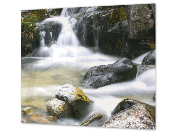 Küchenbrett aus Hartglas und Kochplattenabdeckung SINGLE mit 60 x 52 cm und DOUBLE - zwei Bretter mi