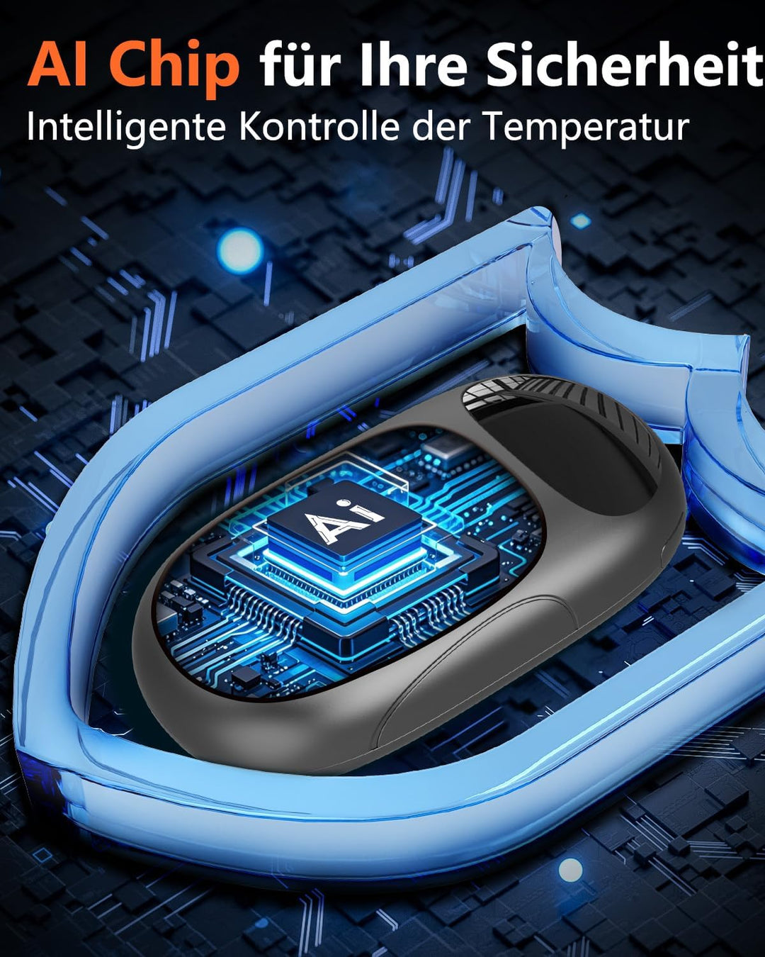 Handwärmer Elektrisch Magnetisch - 2er Pack Beidseitig Taschenwärmer Aufladbar，LED-Display & 3 Heizs