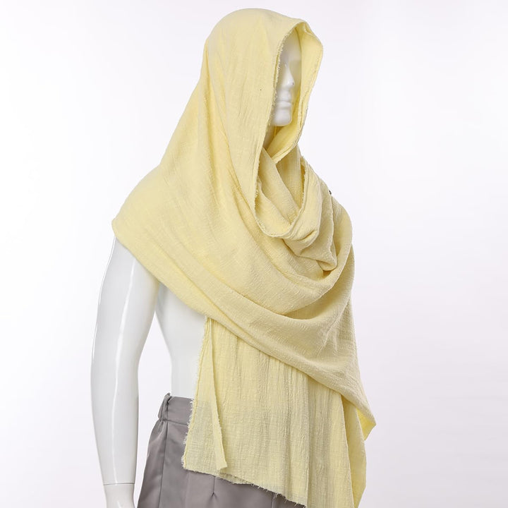 GRACEART Mittelalter Halstuch Tuch Kopftuch Renaissance Pirat Leintuch 230X130 cm Hellgelb, Hellgelb