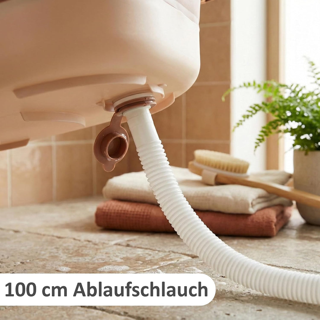 Twinly Bubbly – Faltbare 2-in-1-Baby-Badewanne – Ergonomisch verstellbare Höhe, abnehmbare Badewanne