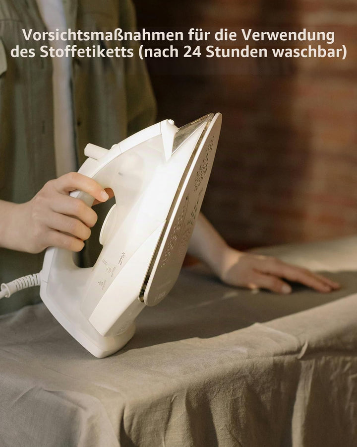 5x Kompatibel mit Dymo Bügeletiketten 12mm x 2m für LetraTag XR LT-100H LT-100T LT-110T, Kompatibel
