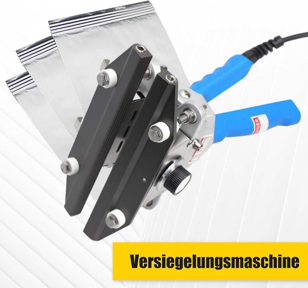 Hand Versiegelungsmaschine, 300W 220V Handcrimp Versiegelung Tragbare Handversiegelung mit Zange Für