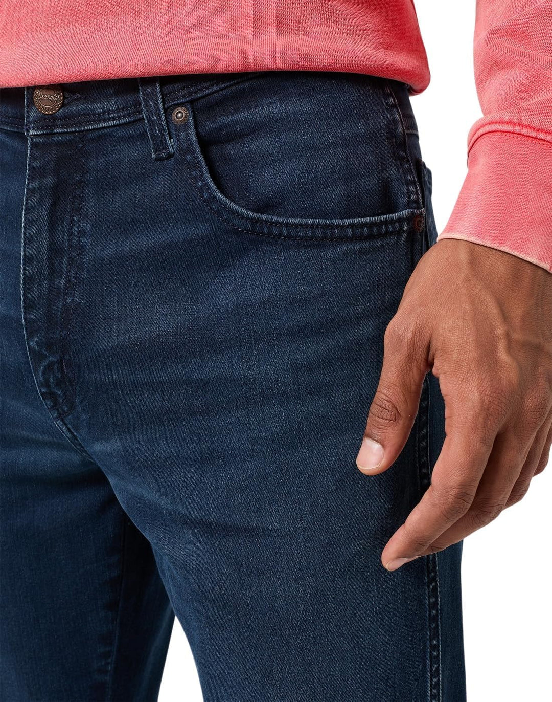 Wrangler Herren Jeans Texas Slim - Blau - Silkway W29-W50 Stretch Baumwolle 28W / 32L Wild Horse, 28