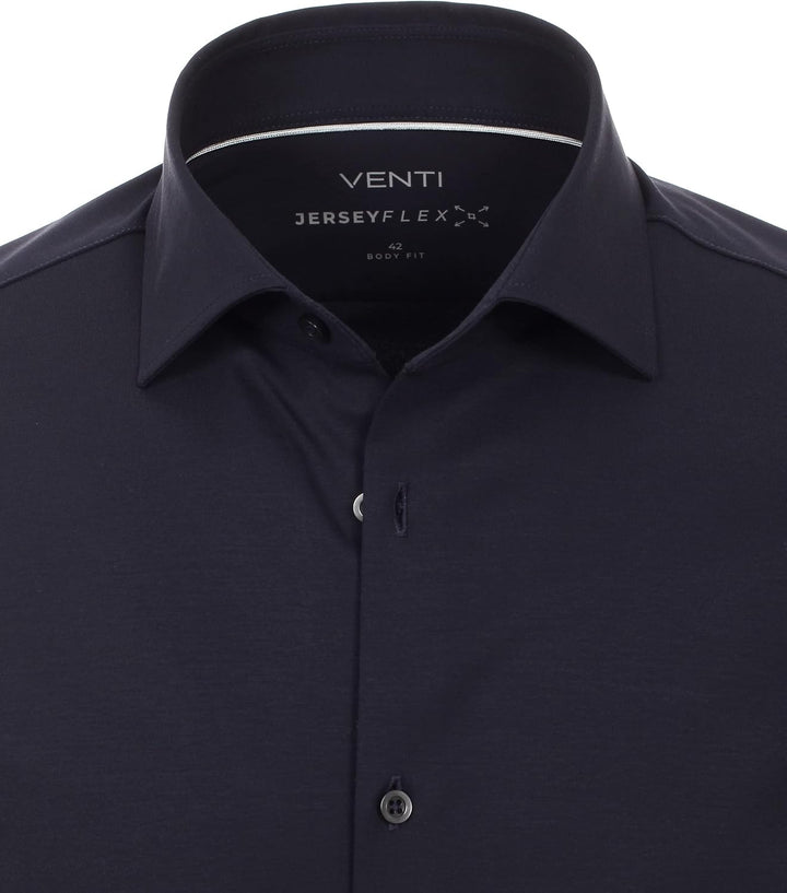 Venti - Body Fit - Herren Langarm Hemd (123955800), Grösse:37, Farbe:Blau (102)