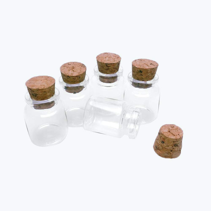 Jarvials Mini süsse Leere Glasflasche mit Korkenstopper，Das Volumen der Glasflaschen beträgt 20ml. (