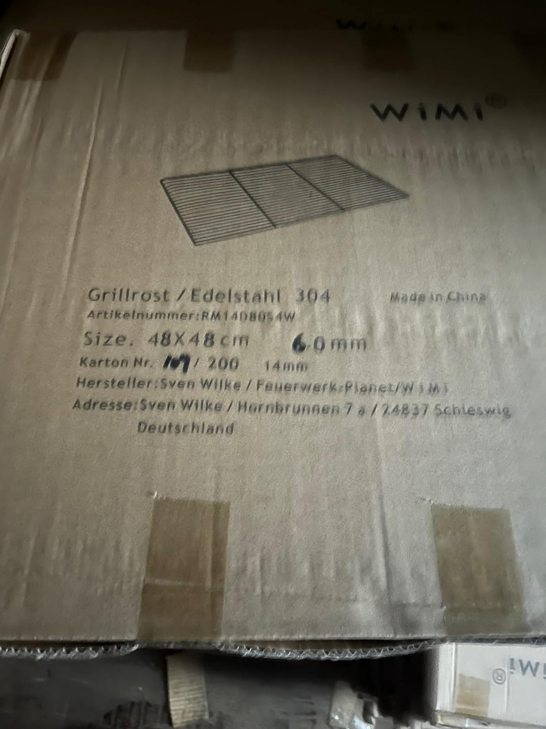 Massiver Grillrost 48 x 48 cm aus Edelstahl 6 mm rostfrei und elektropoliert