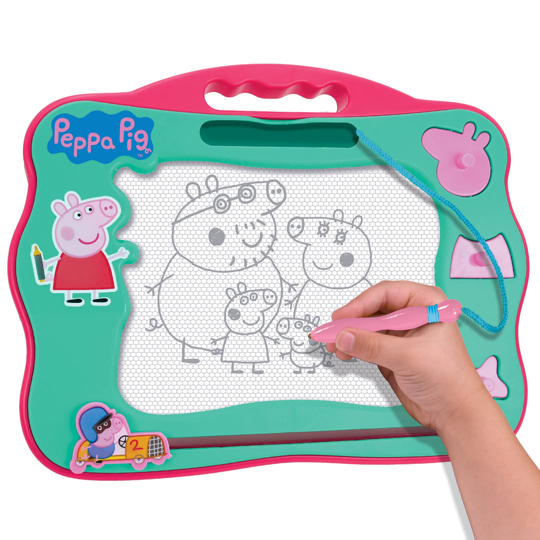 PEPPA PIG - magnetisches Zeichenbrett mit Stift und 3 Stempel, für Kinder ab 3 Jahren