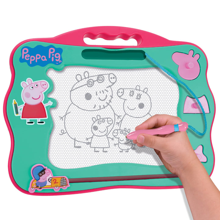 PEPPA PIG - magnetisches Zeichenbrett mit Stift und 3 Stempel, für Kinder ab 3 Jahren
