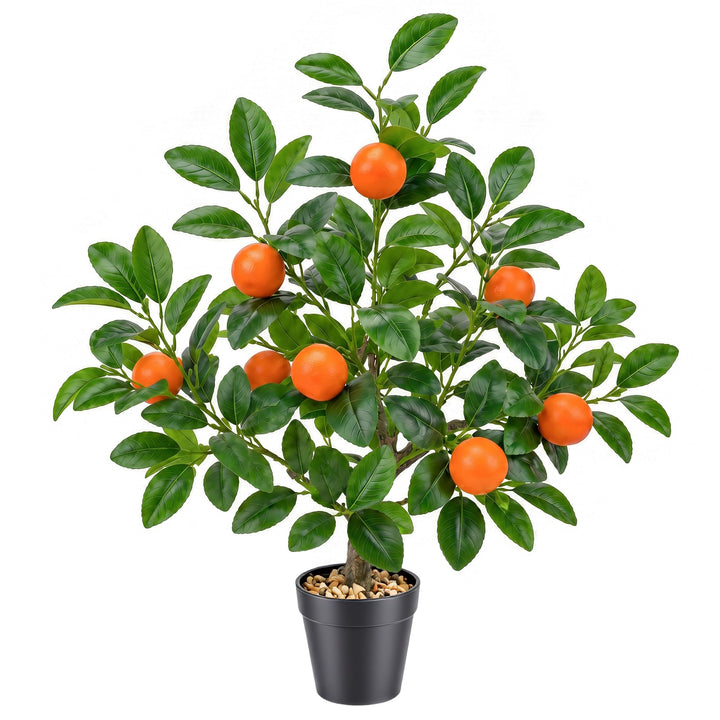 Gresorth 51cm Künstliche Orange Bäume Gefälschte Household Grün Pflanzen Früchte Dekoration mit Kuns
