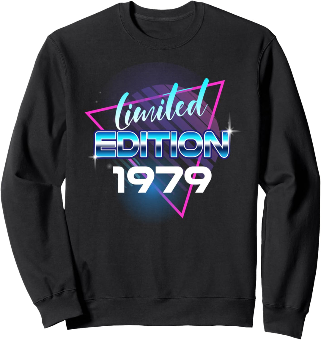 Cyber 1979 Limited Edition Geburtstag Mann Frau Vaporwave Sweatshirt