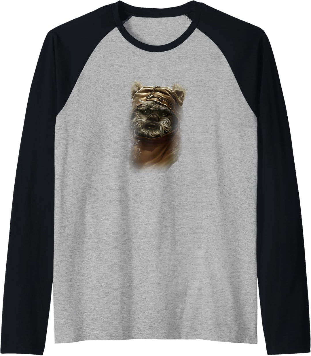 Star Wars Wicket Ewok Portrait Painting Raglan