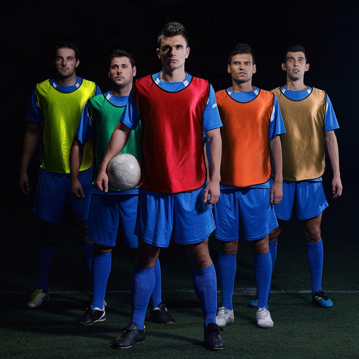Sport Trikot Leibchen (12er Pack) - Fussball Trainingsleibchen M Licht Blau, M Licht Blau