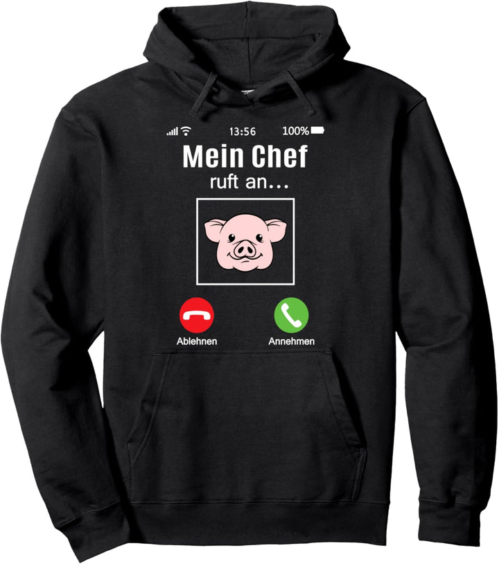 Chef Schwein ruft Bauernhof Schweine Landwirt Pullover Pulli Pullover Hoodie