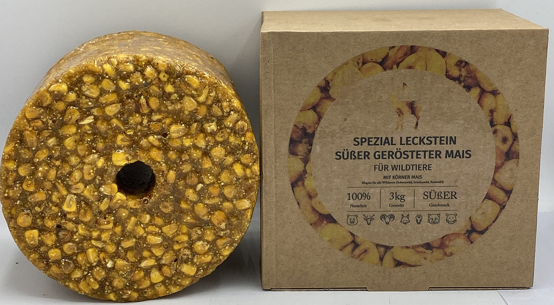 Wildlutscher Spezial Leckstein gerösteter Mais 3 kg (9,97 €/kg)