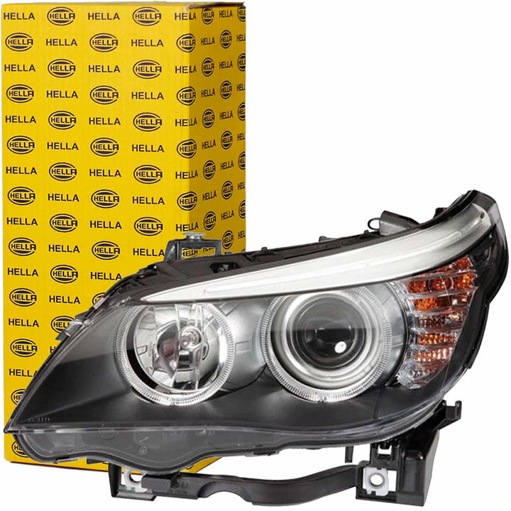 HELLA 1EL 009 449-021 DE/Halogen-Hauptscheinwerfer - rechts - für u.a. BMW 5 (E60), Rechts