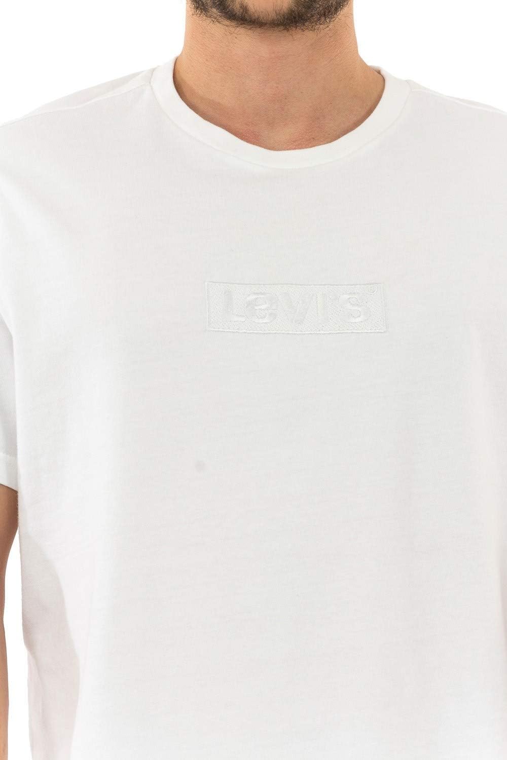 Levi's Herren Entspanntes Grafik-T-Shirt, Weiss XXL Weiss, XXL Weiss