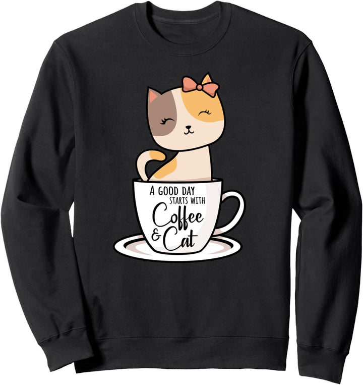 Kaffee Katzenbesitzer Sweatshirt