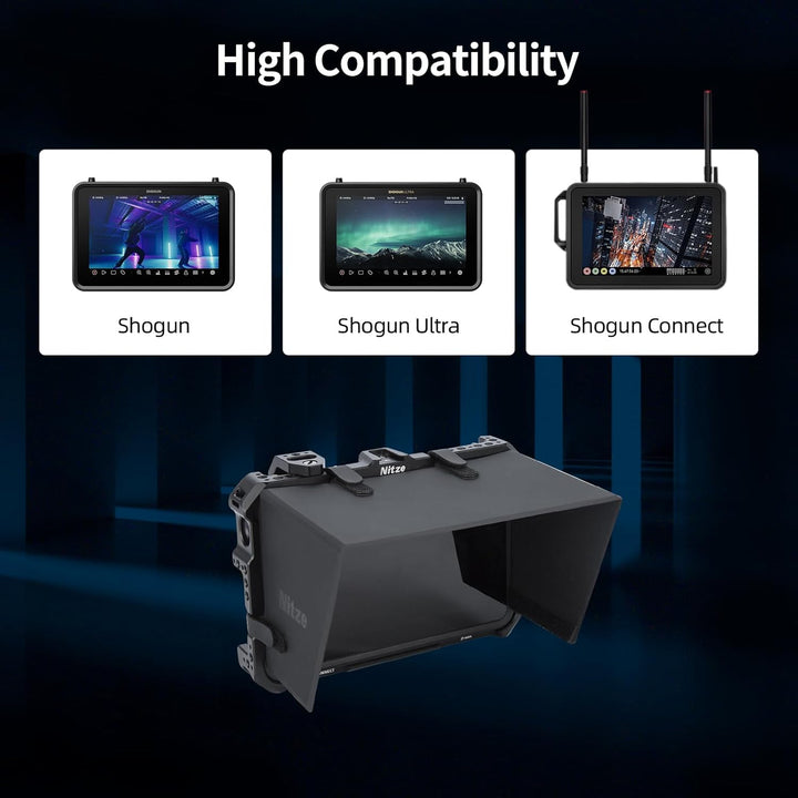 Nitze Käfig für Atomos Shogun Connect, Monitor Cage für Atomos Shogun Connect/Shogun/Shogun Ultra mi