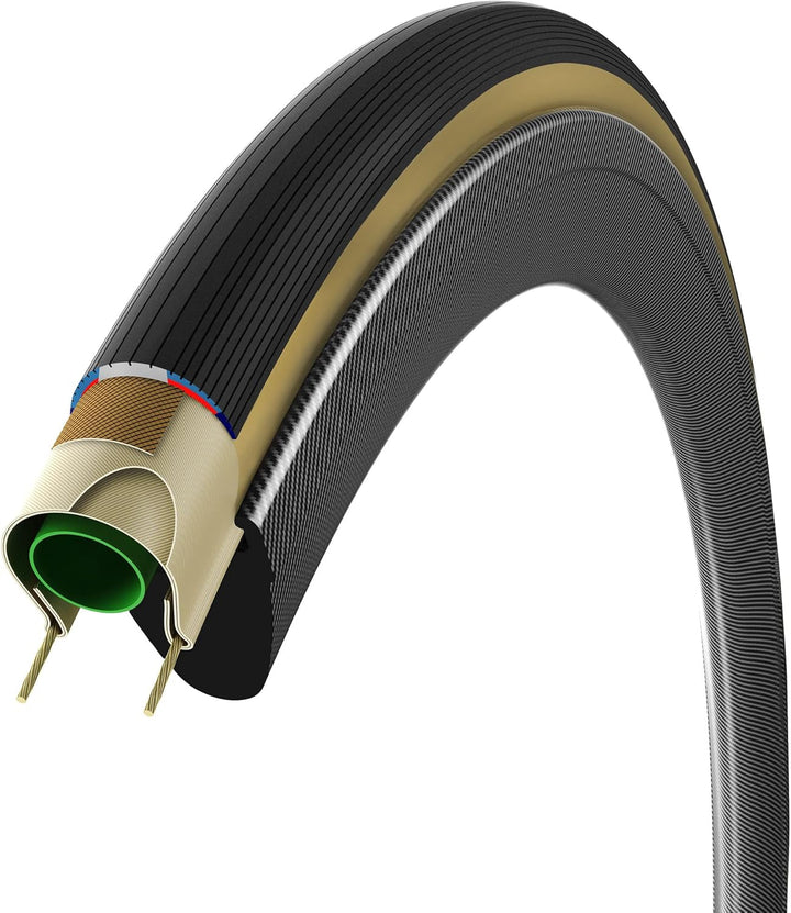 Vittoria Corsa Faltreifen 700 x 23c Schwarz/Para, 700 x 23c Schwarz/Para