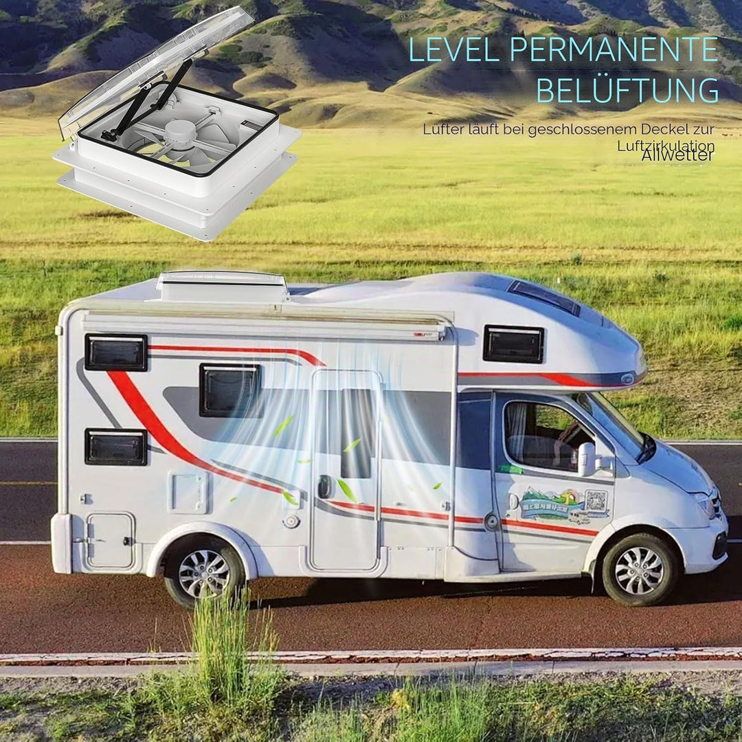 2012 Voice-Activated Max Air Belüftung für Wohnmobil Dachventilator Dachlüfter Reversibler Abluftven