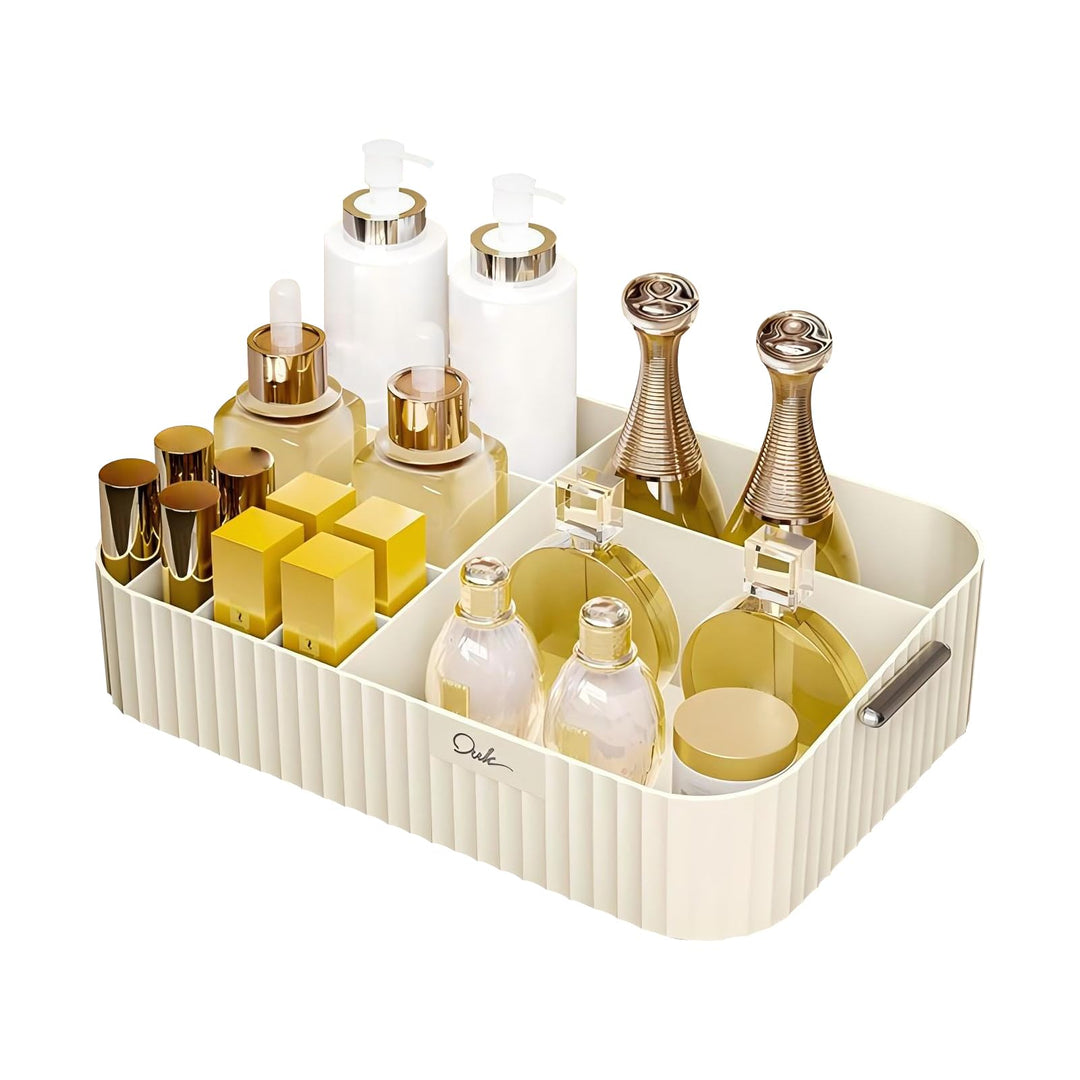 DASITON Make up Organizer mit Fächern, Grosser Make up Aufbewahrung Kosmetik Organizer für Badezimme