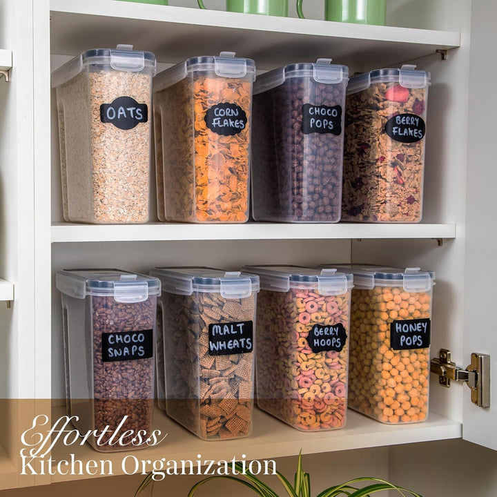 Müsli Vorratsdosen,4 Stück Set Kunststoff Frischhaltedosen,Praktischer Müslispender,Lebensmittelqual