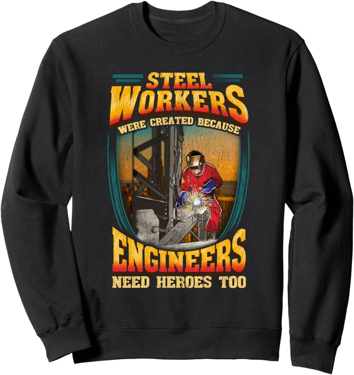 Lustiger Stahlarbeiter-Vati im Stahlwerks-Arbeiter-Witz Sweatshirt