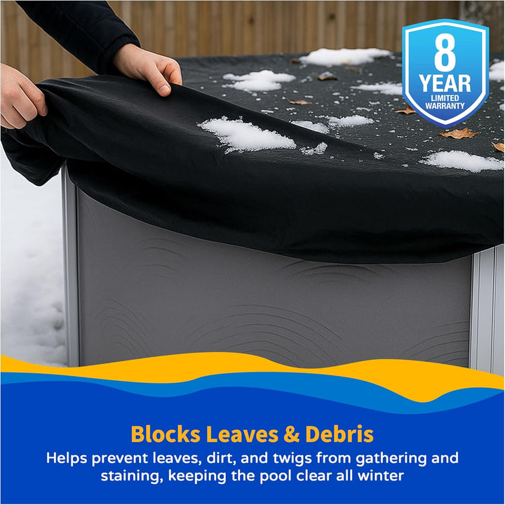 Defender 8 Jahr oval vor Ground Winter Pool Cover 15 by 30-Feet, 15 by 30-Feet