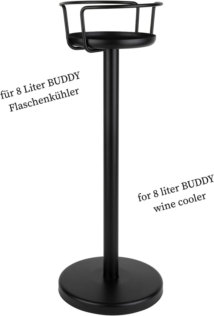 Ständer für 8L Weinkühler/Sektkühler, hochwertiger Ständer aus Metall/Zinkdruckguss, Durchmesser Obe