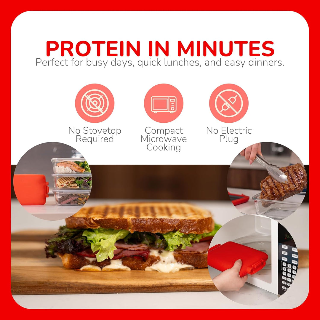MAX™ Mikrowellen-Sandwichmaker, Mikrowellen-Grill, Toaster, Grilled-Cheese-Sandwichmaker in 3 Minute