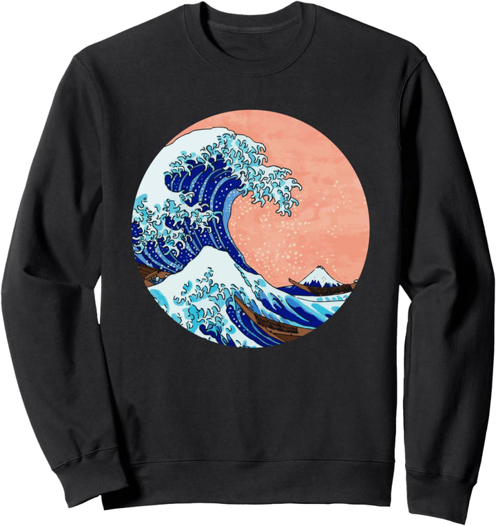 Poison Design: Die grosse Welle von Kanagawa aus Japan Sweatshirt