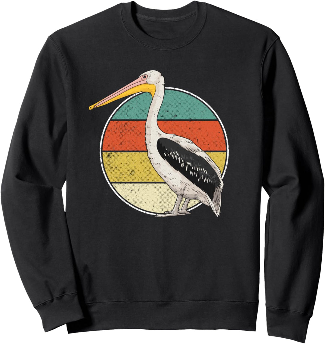 Vintage Pelikan Vogel Wasservogel Retro Meer Sweatshirt