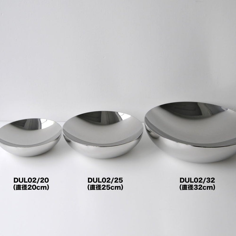 Alessi Double doppelwandige Schale, aus Edelstahl, Silber, 2.8 x 27 x 18 cm, 2.8 x 27 x 18 cm