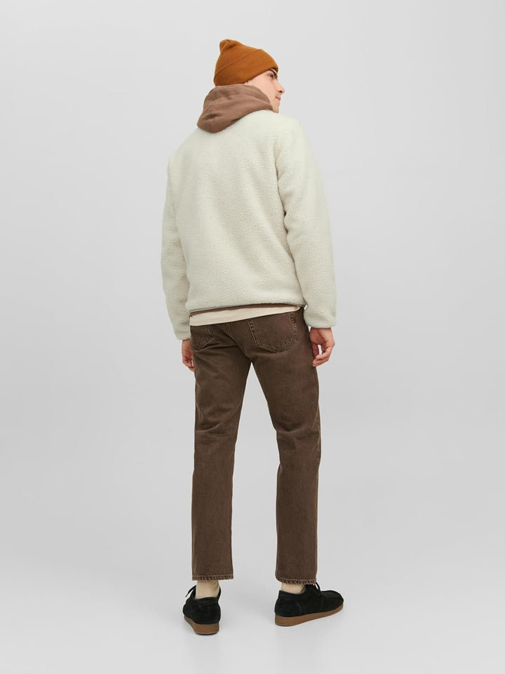 JACK & JONES Herren Jorvesterbro Teddy Jacket Sn Jacke (1er Pack) L Olive Night/Detail:black Blockin