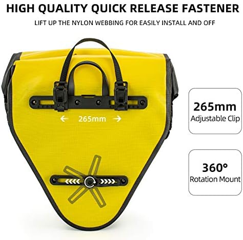 ROCKBROS Fahrrad Gepäckträgertasche Fahrradtasche 100% wasserdichte Transporttasche Hinterradtaschen