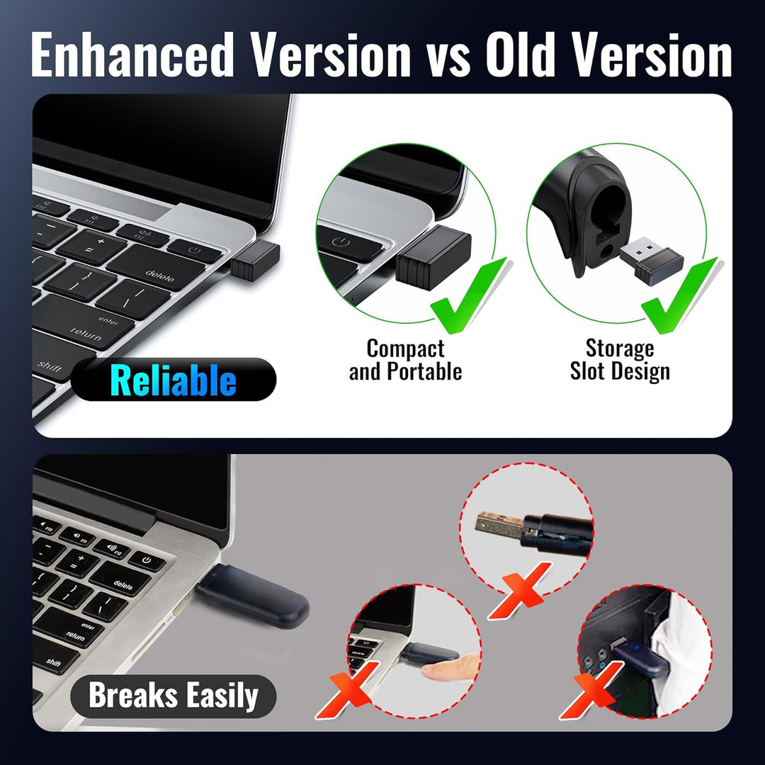 Tera Kabelloser Barcodescanner Handheld 1D Laser Wireless und USB Wired mit Akkustandsanzeige, Extra