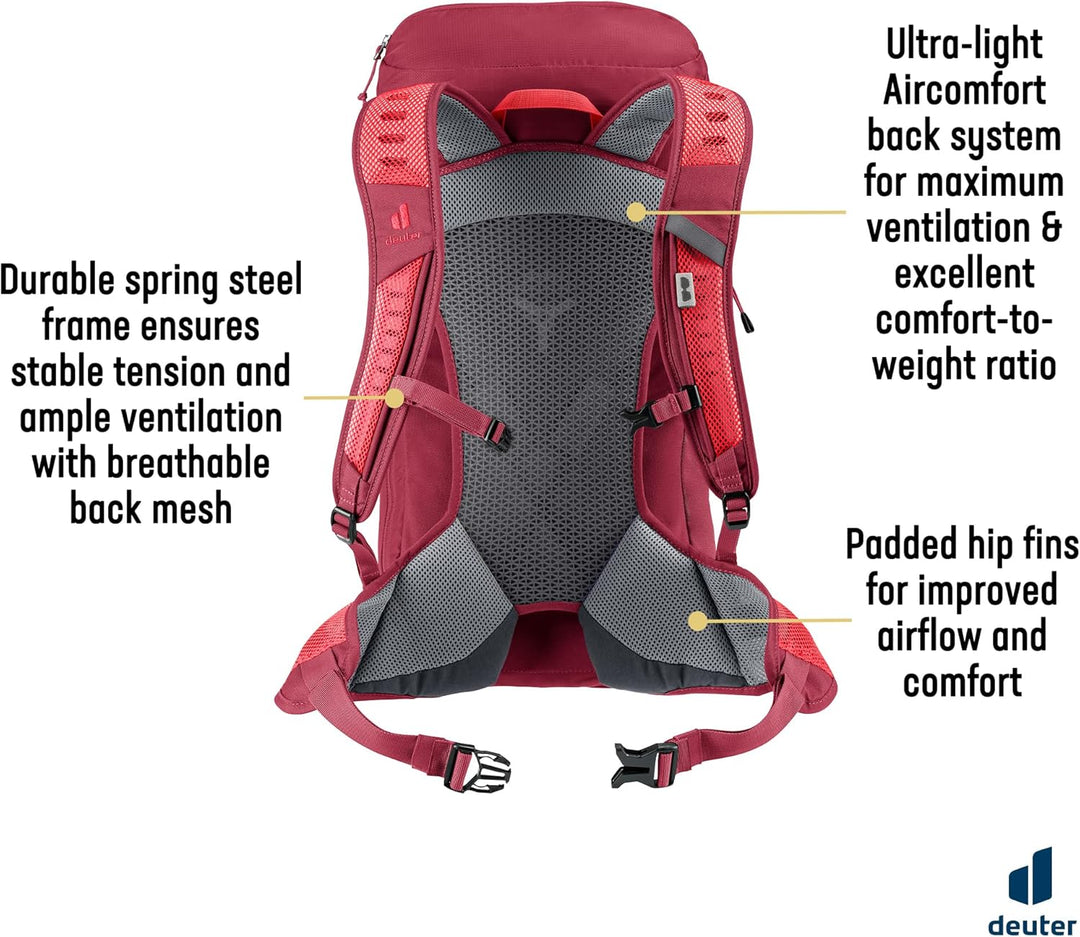 deuter AC Lite 24 Wanderrucksack Cherry-masala, Cherry-masala