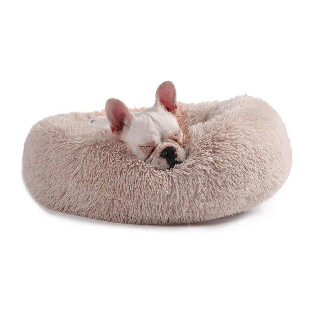 PETCUTE Hundebett Katzenbett Flauschige Marshmallow Katzen Bett Waschbar Runde Katzenkörbchen Weiche