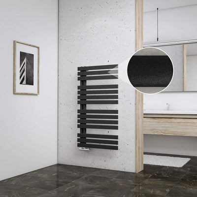 Schulte H02410660 Badheizkörper Breda, 106 x 60 cm, 556 Watt Leistung, Anschluss unten, anthrazit, H