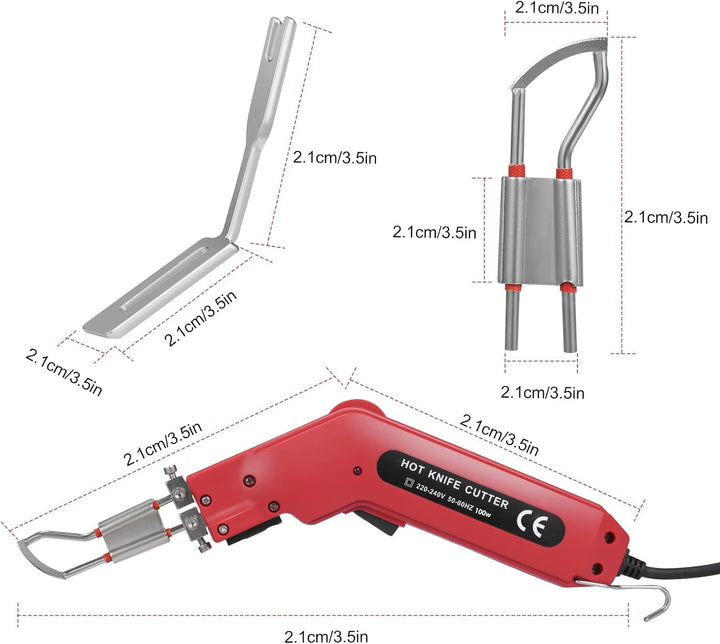 Yontwe Schaumstoffschneider, 100 W, 650 ℃ elektrisches heisses Messer, Werkzeugset zum Schneiden von