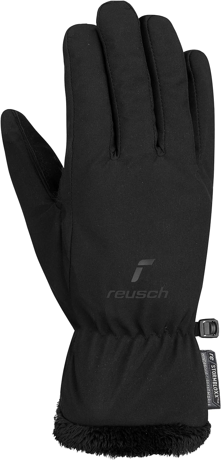 Reusch Damen Handschuhe Daily Lady Stormbloxx Winddicht, Extra Atmungsaktiv 6 Schwarz, 6 Schwarz