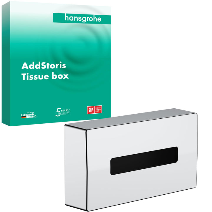 hansgrohe Kosmetiktuchox AddStoris, Taschentuchbox, Chrom, Chrom